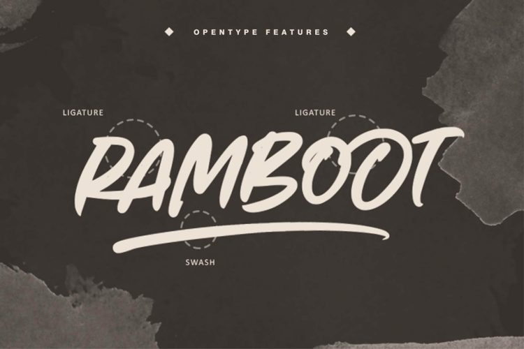brush font