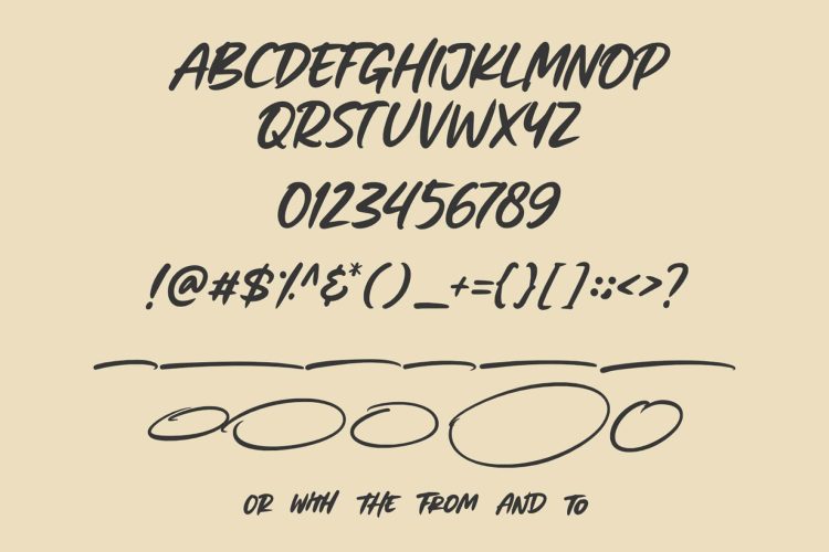 brush font