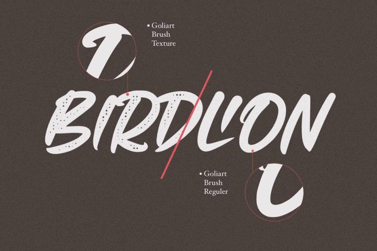 brush font