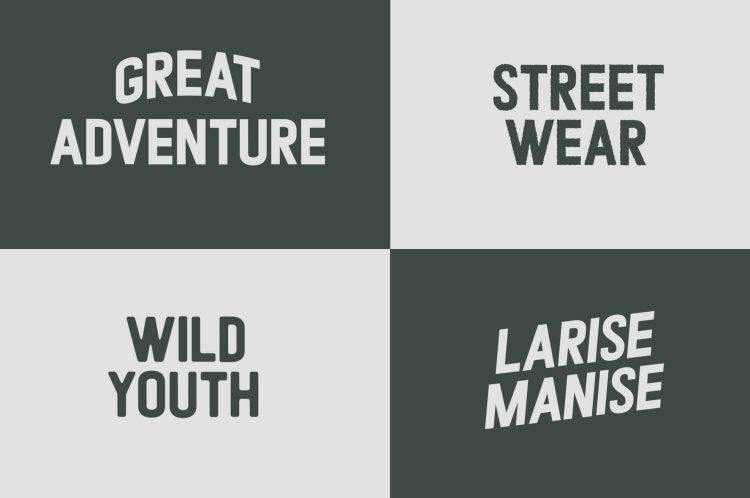 monoline retro script font