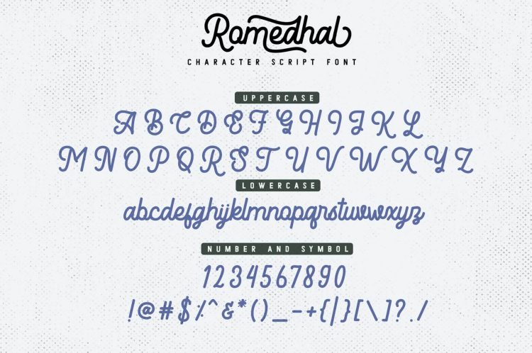 monoline retro script font