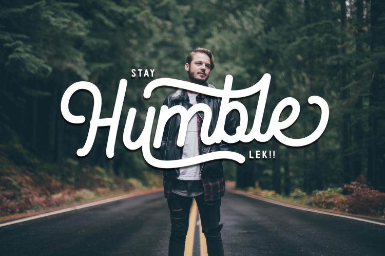 monoline retro script font