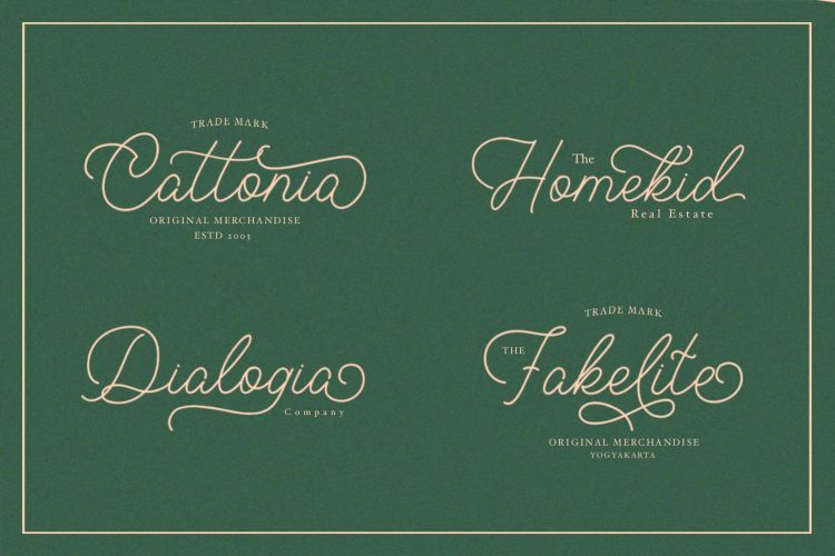 monoline script font