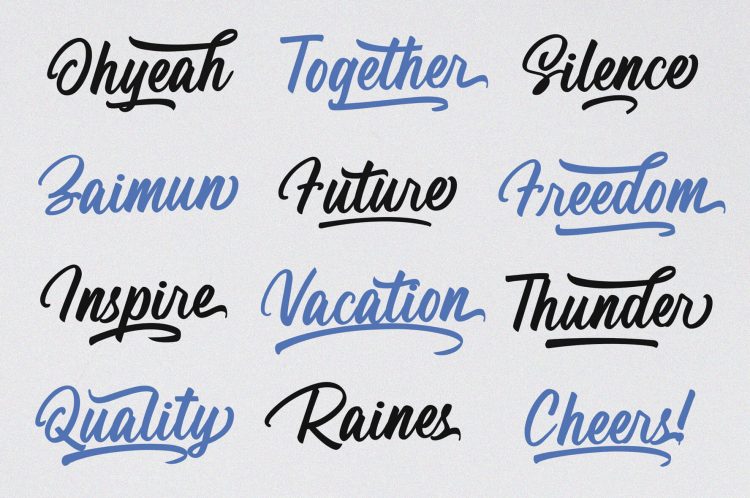 script font rainsha